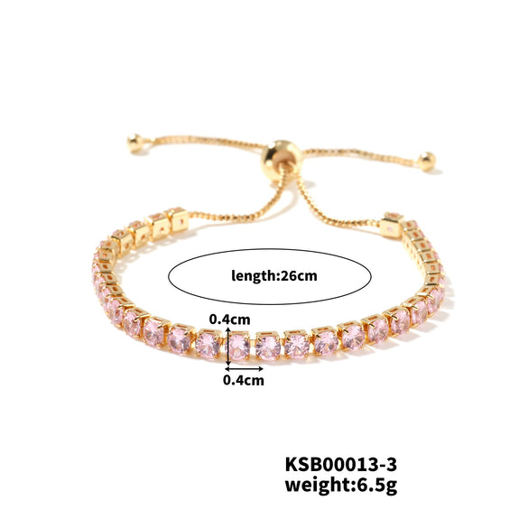Women's Copper Glass Bracelets Simple Light Luxury Fashion Trend