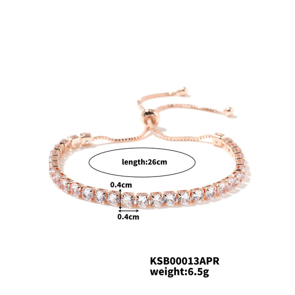 Women's Copper Glass Bracelets Simple Light Luxury Fashion Trend