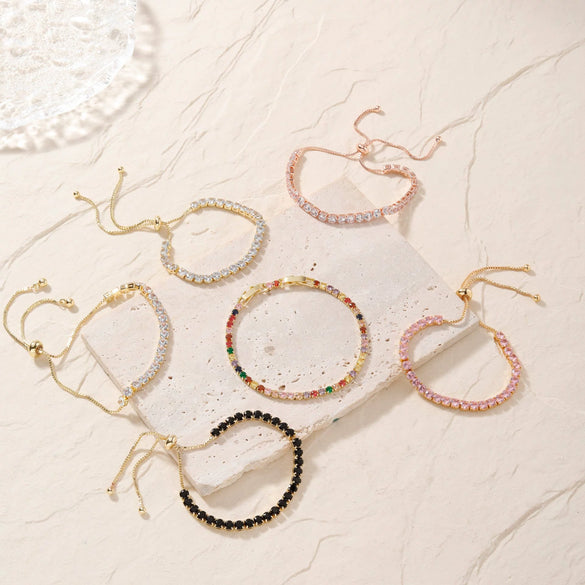 Women's Copper Glass Bracelets Simple Light Luxury Fashion Trend