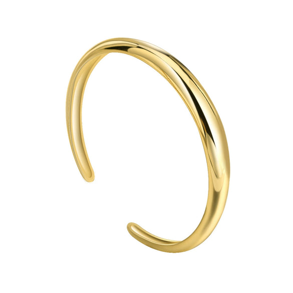 Women's Copper Gold Plated Geometric Open Bracelet Electroplated Jewelry