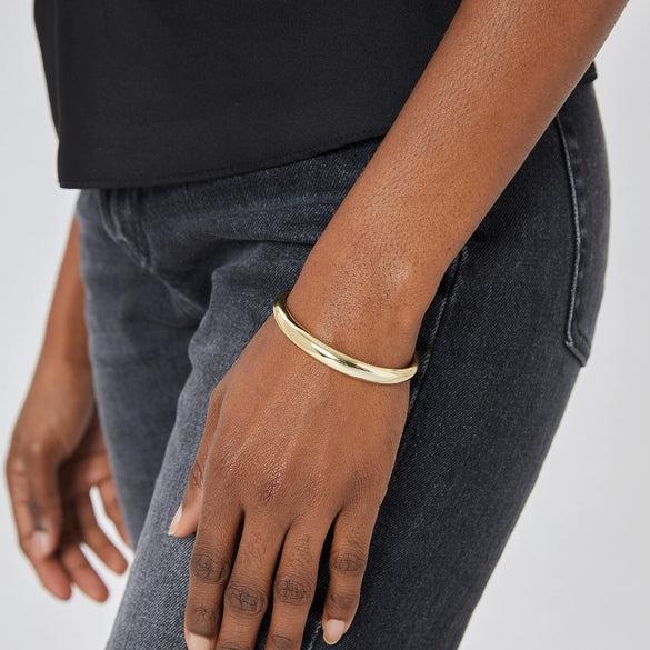 Women's Copper Gold Plated Geometric Open Bracelet Electroplated Jewelry