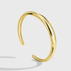 Women's Copper Gold Plated Geometric Open Bracelet Electroplated Jewelry