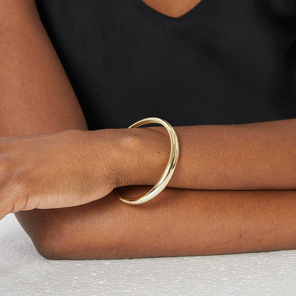 Women's Copper Gold Plated Geometric Open Bracelet Electroplated Jewelry