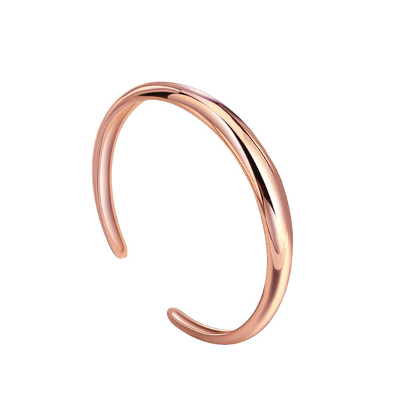 Women's Copper Gold Plated Geometric Open Bracelet Electroplated Jewelry