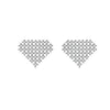 Women's Copper Heart And Water Drop Zircon Inlaid Earrings And Necklace Set With O Chain Sweet Cute Natural Style Jewelry
