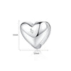 Women's Copper Heart Earrings With Electroplated Finish Fashion Jewelry For Wholesale