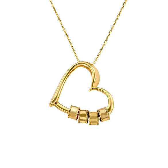 Women's Copper Heart Pendant Necklace With Electroplated Finish Elegant Old Money Style Collarbone Chain Fashion Jewelry