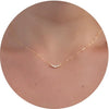 Women's Copper Heart Shaped Necklace With Zircon Inlay Electroplated Chic Clavicle Chain Jewelry