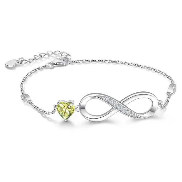 Women's Copper Heart Shaped Zircon Bracelet With Electroplated Simple Elegant Wrist Chain Design