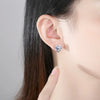 Women's Copper Heartshaped Tassel Earrings With Zircon Inlay And Electroplated Finish Long Fashion Jewelry Wholesale