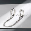 Women's Copper Hiphop Style Geometric Electroplated Ear Stud Earrings