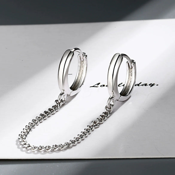 Women's Copper Hiphop Style Geometric Electroplated Ear Stud Earrings
