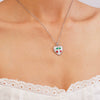 Women's Copper Inlaid Zircon Fruit Pendant Necklace Electroplated Light Luxury Style