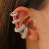 Women's Copper Inlaid Zircon Geometric Ushaped Cring Cshaped Ear Clips