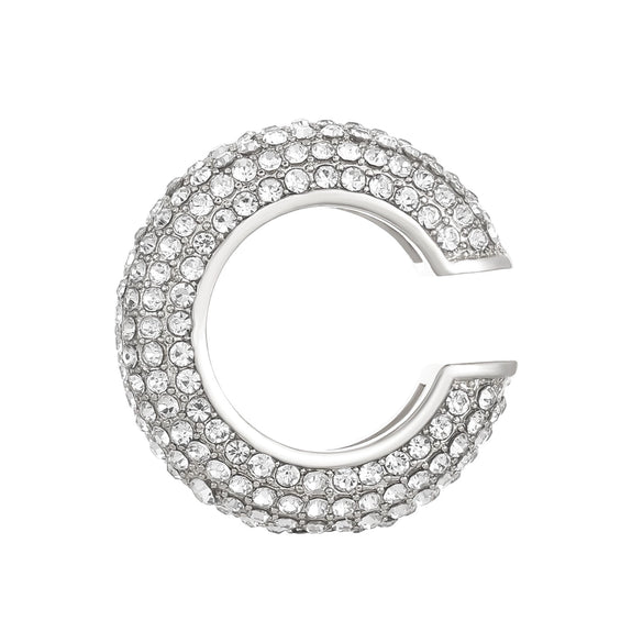 Women's Copper Inlaid Zircon Geometric Ushaped Cring Cshaped Ear Clips