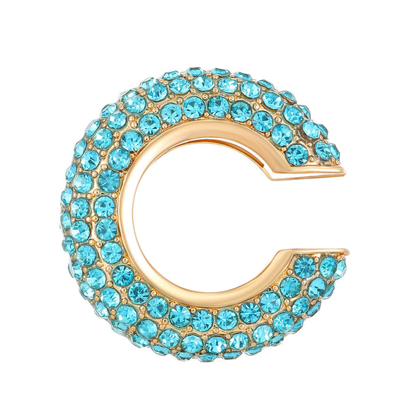 Women's Copper Inlaid Zircon Geometric Ushaped Cring Cshaped Ear Clips