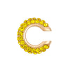 Women's Copper Inlaid Zircon Geometric Ushaped Cring Cshaped Ear Clips