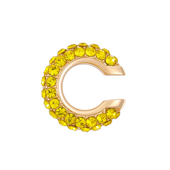 Women's Copper Inlaid Zircon Geometric Ushaped Cring Cshaped Ear Clips