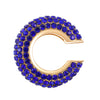 Women's Copper Inlaid Zircon Geometric Ushaped Cring Cshaped Ear Clips