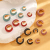 Women's Copper Inlaid Zircon Geometric Ushaped Cring Cshaped Ear Clips