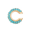 Women's Copper Inlaid Zircon Geometric Ushaped Cring Cshaped Ear Clips