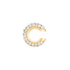 Women's Copper Inlaid Zircon Geometric Ushaped Cring Cshaped Ear Clips