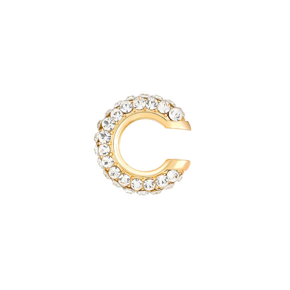 Women's Copper Inlaid Zircon Geometric Ushaped Cring Cshaped Ear Clips