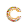 Women's Copper Inlaid Zircon Geometric Ushaped Cring Cshaped Ear Clips