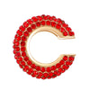 Women's Copper Inlaid Zircon Geometric Ushaped Cring Cshaped Ear Clips
