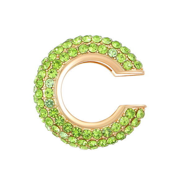 Women's Copper Inlaid Zircon Geometric Ushaped Cring Cshaped Ear Clips