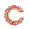 Women's Copper Inlaid Zircon Geometric Ushaped Cring Cshaped Ear Clips