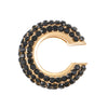 Women's Copper Inlaid Zircon Geometric Ushaped Cring Cshaped Ear Clips