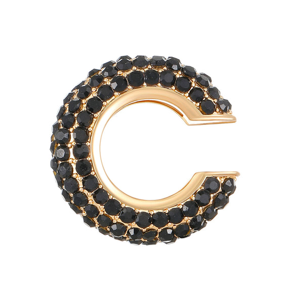 Women's Copper Inlaid Zircon Geometric Ushaped Cring Cshaped Ear Clips