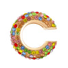 Women's Copper Inlaid Zircon Geometric Ushaped Cring Cshaped Ear Clips