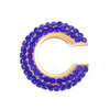 Women's Copper Inlaid Zircon Geometric Ushaped Cring Cshaped Ear Clips