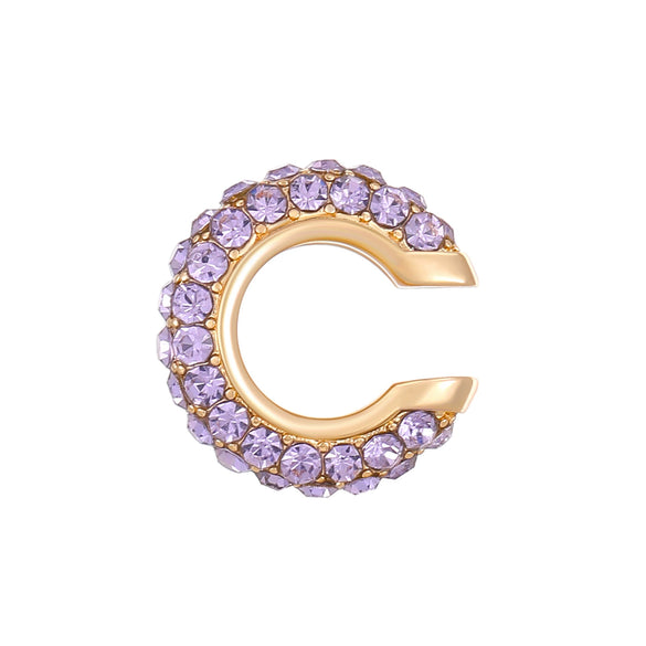 Women's Copper Inlaid Zircon Geometric Ushaped Cring Cshaped Ear Clips