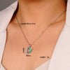 Women's Copper Inlaid Zircon Heart Shape Pendant Ochain Jewelry Light Luxury Style Electroplating