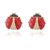 Women's Copper Insect Shaped Oil Dropping Earrings