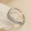 Women's Copper 18K Gold Plated Geometric Micropaved Zircon Ring