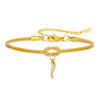 Women's Copper Knotted Geometric Chili Pepper Bracelet Casual Adjustable Electroplated Hand Jewelry