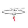 Women's Copper Knotted Geometric Chili Pepper Bracelet Casual Adjustable Electroplated Hand Jewelry