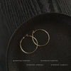 Women's Copper Large Round Hoop Earrings Simple Geometric Electroplated Statement Earrings