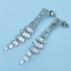 Women's Copper Leaf Dangle Earrings With Electroplated Finish Elegant Fashion Jewelry For Wedding Banquet And Evening Wear