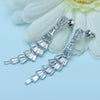 Women's Copper Leaf Dangle Earrings With Electroplated Finish Elegant Fashion Jewelry For Wedding Banquet And Evening Wear