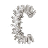 Women's Copper Leopard Head Zirconia Geometric Ear Clip