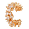 Women's Copper Leopard Head Zirconia Geometric Ear Clip
