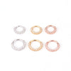 Women's Copper Microinlaid Geometric Nose And Ear Piercing Jewelry Handmade