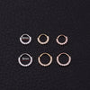 Women's Copper Microinlaid Geometric Nose And Ear Piercing Jewelry Handmade