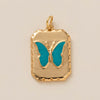 Women's Copper Mixed Gemstone Setting Heart Shape Pendant Necklace With Electroplating And Regular Chain
