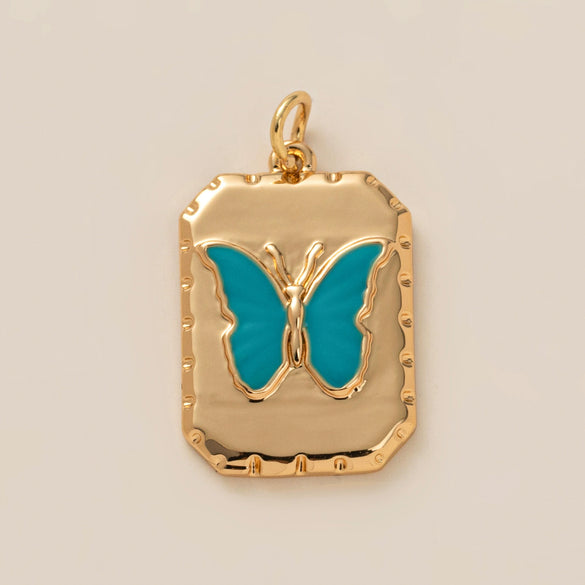 Women's Copper Mixed Gemstone Setting Heart Shape Pendant Necklace With Electroplating And Regular Chain